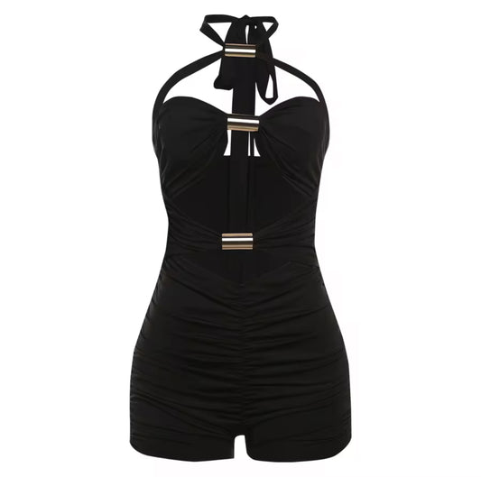 Midnight Cut-Out Bodysuit