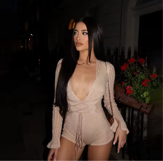 Ocean Vibes Knit Romper